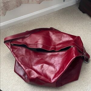 LATICO “Convention Bag” Large Red Leather
